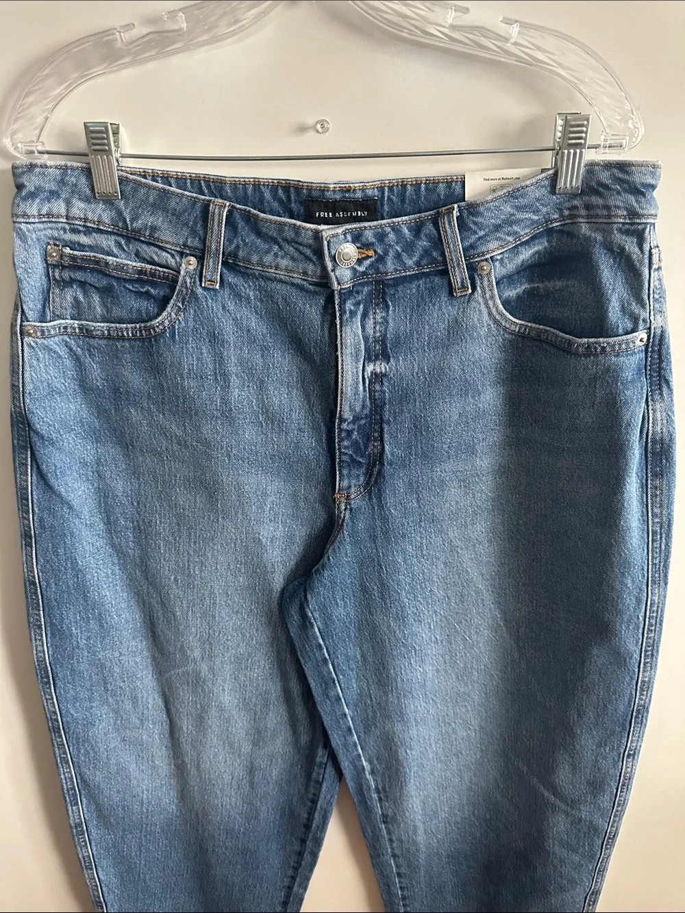 Women's Mid Rise Wide Hem Barrel Jeans Size